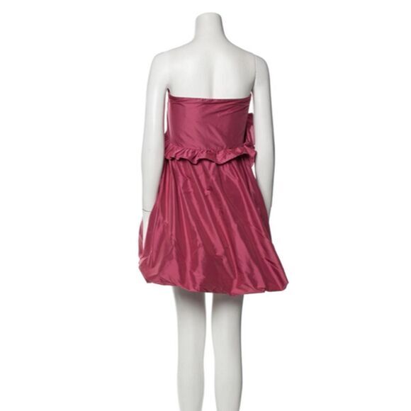 NEW Cynthia Rowley Silk Strapless Babydoll Mini‎ Dress, Rose, Size 10 - Picture 3 of 3